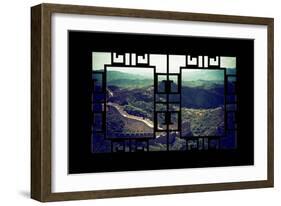 China 10MKm2 Collection - Asian Window - Great Wall of China-Philippe Hugonnard-Framed Photographic Print