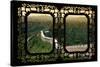 China 10MKm2 Collection - Asian Window - Great Wall of China-Philippe Hugonnard-Stretched Canvas