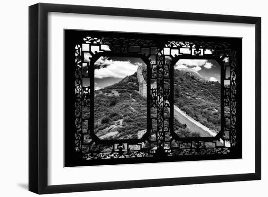 China 10MKm2 Collection - Asian Window - Great Wall of China-Philippe Hugonnard-Framed Photographic Print