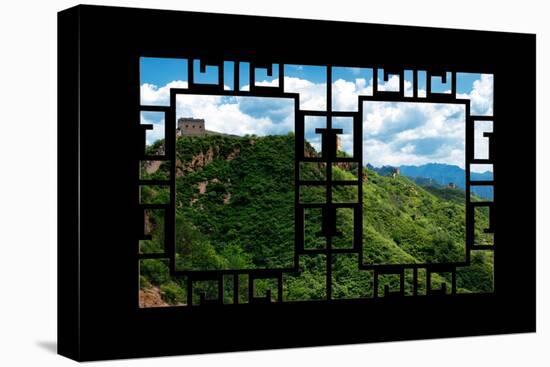 China 10MKm2 Collection - Asian Window - Great Wall of China-Philippe Hugonnard-Stretched Canvas