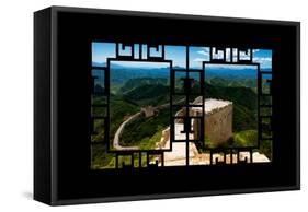 China 10MKm2 Collection - Asian Window - Great Wall of China-Philippe Hugonnard-Framed Stretched Canvas