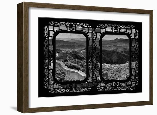 China 10MKm2 Collection - Asian Window - Great Wall of China-Philippe Hugonnard-Framed Photographic Print