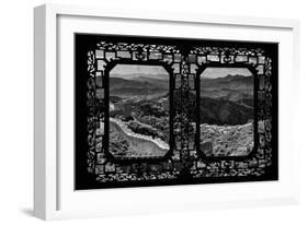 China 10MKm2 Collection - Asian Window - Great Wall of China-Philippe Hugonnard-Framed Photographic Print