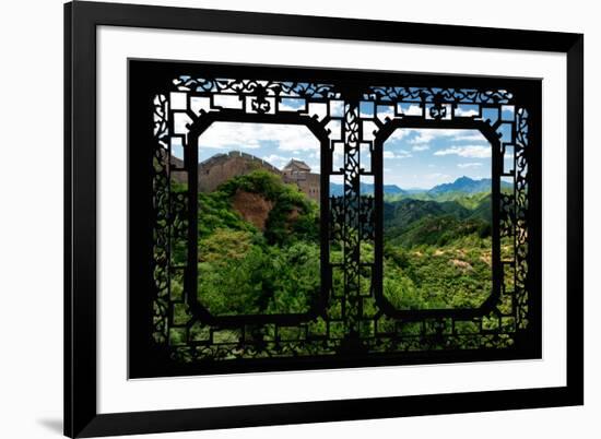 China 10MKm2 Collection - Asian Window - Great Wall of China-Philippe Hugonnard-Framed Photographic Print