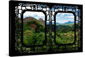 China 10MKm2 Collection - Asian Window - Great Wall of China-Philippe Hugonnard-Stretched Canvas