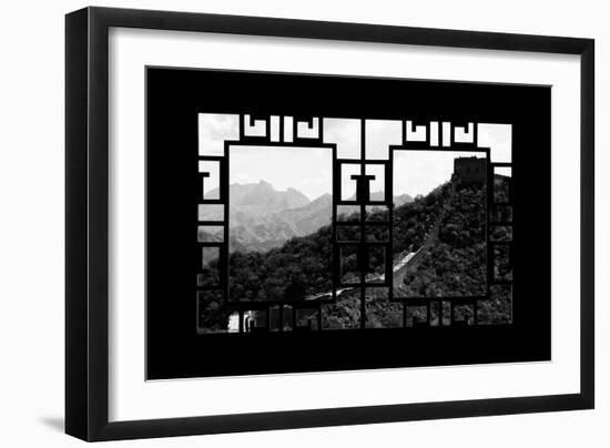 China 10MKm2 Collection - Asian Window - Great Wall of China-Philippe Hugonnard-Framed Photographic Print