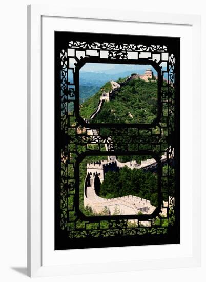 China 10MKm2 Collection - Asian Window - Great Wall of China-Philippe Hugonnard-Framed Photographic Print