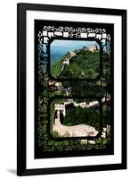 China 10MKm2 Collection - Asian Window - Great Wall of China-Philippe Hugonnard-Framed Photographic Print