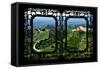 China 10MKm2 Collection - Asian Window - Great Wall of China-Philippe Hugonnard-Framed Stretched Canvas