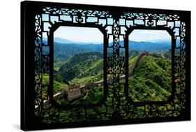 China 10MKm2 Collection - Asian Window - Great Wall of China-Philippe Hugonnard-Stretched Canvas