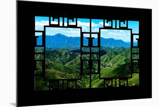 China 10MKm2 Collection - Asian Window - Great Wall of China-Philippe Hugonnard-Mounted Photographic Print