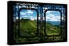 China 10MKm2 Collection - Asian Window - Great Wall of China-Philippe Hugonnard-Stretched Canvas