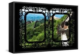 China 10MKm2 Collection - Asian Window - Great Wall of China-Philippe Hugonnard-Framed Stretched Canvas