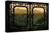 China 10MKm2 Collection - Asian Window - Great Wall of China-Philippe Hugonnard-Stretched Canvas