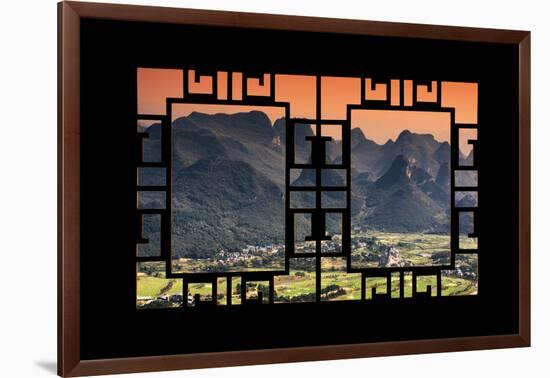 China 10MKm2 Collection - Asian Window - Guilin National Park-Philippe Hugonnard-Framed Photographic Print