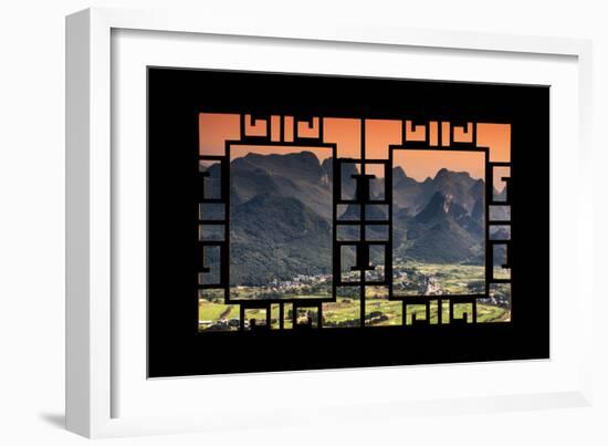 China 10MKm2 Collection - Asian Window - Guilin National Park-Philippe Hugonnard-Framed Photographic Print