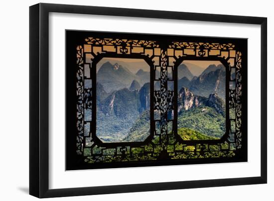 China 10MKm2 Collection - Asian Window - Guilin National Park-Philippe Hugonnard-Framed Photographic Print