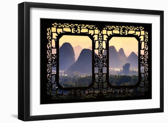 China 10MKm2 Collection - Asian Window - Guilin National Park-Philippe Hugonnard-Framed Photographic Print