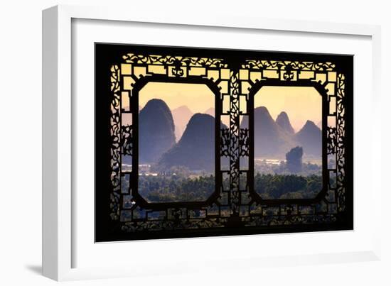 China 10MKm2 Collection - Asian Window - Guilin National Park-Philippe Hugonnard-Framed Photographic Print