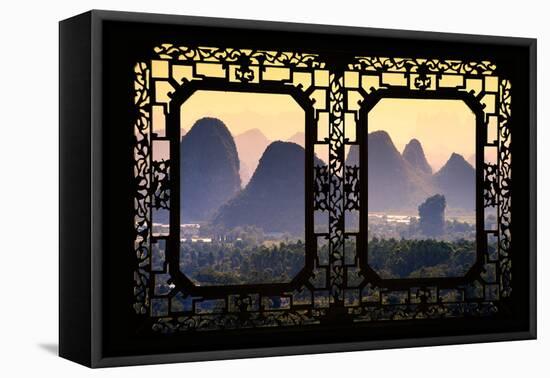 China 10MKm2 Collection - Asian Window - Guilin National Park-Philippe Hugonnard-Framed Stretched Canvas
