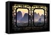 China 10MKm2 Collection - Asian Window - Guilin National Park-Philippe Hugonnard-Framed Stretched Canvas