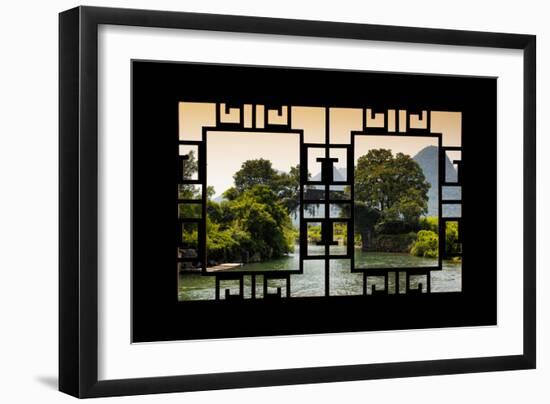 China 10MKm2 Collection - Asian Window - Guilin Yangshuo Bridge-Philippe Hugonnard-Framed Premium Photographic Print