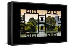 China 10MKm2 Collection - Asian Window - Guilin Yangshuo Bridge-Philippe Hugonnard-Framed Stretched Canvas