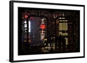 China 10MKm2 Collection - Asian Window - I Love Shanghai-Philippe Hugonnard-Framed Photographic Print