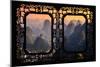 China 10MKm2 Collection - Asian Window - Karst Mountains at Sunset - Yangshuo-Philippe Hugonnard-Mounted Premium Photographic Print