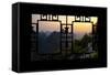China 10MKm2 Collection - Asian Window - Karst Mountains at Sunset - Yangshuo-Philippe Hugonnard-Framed Stretched Canvas