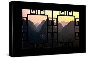 China 10MKm2 Collection - Asian Window - Karst Mountains at Sunset - Yangshuo-Philippe Hugonnard-Stretched Canvas