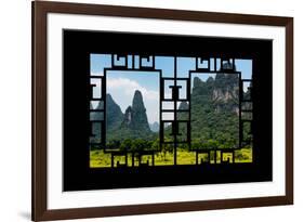 China 10MKm2 Collection - Asian Window - Karst Mountains-Philippe Hugonnard-Framed Photographic Print