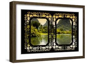 China 10MKm2 Collection - Asian Window - Karst Moutains in Yangshuo-Philippe Hugonnard-Framed Photographic Print