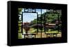 China 10MKm2 Collection - Asian Window - Leshan Giant Buddha Bridge-Philippe Hugonnard-Framed Stretched Canvas