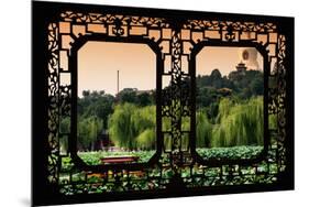 China 10MKm2 Collection - Asian Window - Lotus Flowers - Beihai Park-Philippe Hugonnard-Mounted Photographic Print