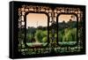 China 10MKm2 Collection - Asian Window - Lotus Flowers - Beihai Park-Philippe Hugonnard-Framed Stretched Canvas