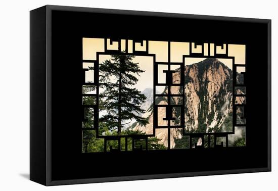 China 10MKm2 Collection - Asian Window - Mount Huashan - Shaanxi-Philippe Hugonnard-Framed Stretched Canvas