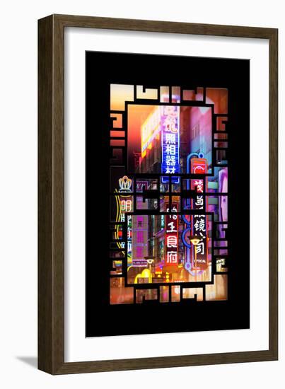 China 10MKm2 Collection - Asian Window - Neon Signs in Nanjing Lu - Shanghai-Philippe Hugonnard-Framed Photographic Print