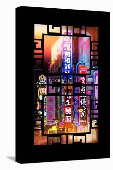 China 10MKm2 Collection - Asian Window - Neon Signs in Nanjing Lu - Shanghai-Philippe Hugonnard-Stretched Canvas