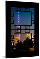 China 10MKm2 Collection - Asian Window - Oriental Pearl Tower at Night - Shanghai-Philippe Hugonnard-Mounted Photographic Print