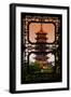 China 10MKm2 Collection - Asian Window - Pagoda at dusk-Philippe Hugonnard-Framed Photographic Print