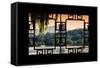 China 10MKm2 Collection - Asian Window - Pagoda at sunset-Philippe Hugonnard-Framed Stretched Canvas