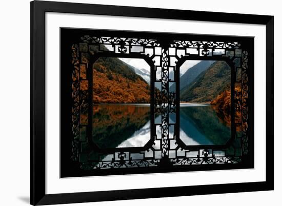 China 10MKm2 Collection - Asian Window - Rhinoceros Lake in Autumn - Jiuzhaigou National Park-Philippe Hugonnard-Framed Photographic Print