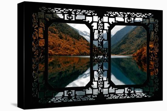 China 10MKm2 Collection - Asian Window - Rhinoceros Lake in Autumn - Jiuzhaigou National Park-Philippe Hugonnard-Stretched Canvas