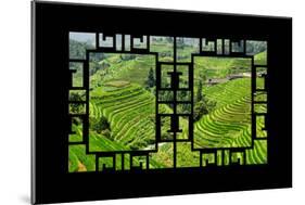 China 10MKm2 Collection - Asian Window - Rice Terraces - Longsheng Ping'an - Guangxi-Philippe Hugonnard-Mounted Photographic Print