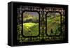 China 10MKm2 Collection - Asian Window - Rice Terraces - Longsheng Ping'an - Guangxi-Philippe Hugonnard-Framed Stretched Canvas