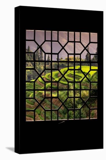 China 10MKm2 Collection - Asian Window - Rice Terraces - Longsheng Ping'an - Guangxi-Philippe Hugonnard-Stretched Canvas