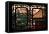 China 10MKm2 Collection - Asian Window - Roofs of Forbidden City at Sunset - Beijing-Philippe Hugonnard-Framed Stretched Canvas