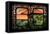 China 10MKm2 Collection - Asian Window - Roofs of Forbidden City at Sunset - Beijing-Philippe Hugonnard-Framed Stretched Canvas