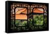 China 10MKm2 Collection - Asian Window - Roofs of Forbidden City at Sunset - Beijing-Philippe Hugonnard-Framed Stretched Canvas